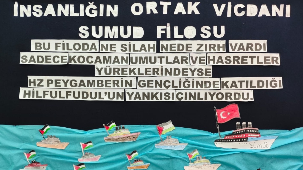 Öğrencilerimizden Sumud Filosuna Destek